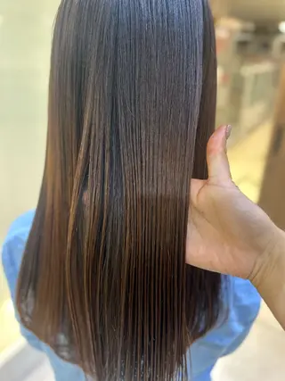 ロング 艶質改善/縮毛矯正 ササキナツミのヘアスタイル