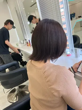 ショート カラー ヘアアレンジ 🫧透明感ラベンダー 似合わせ🫧あい🫧のヘアスタイル