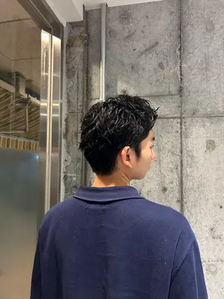 ショート パーマ メンズ メンズ得意です💥 ハユカといいます❗️のヘアスタイル