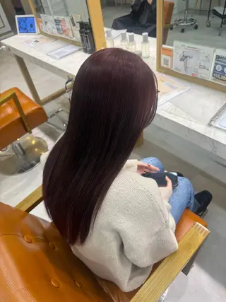 ロング カラー 野中 悠那のヘアスタイル