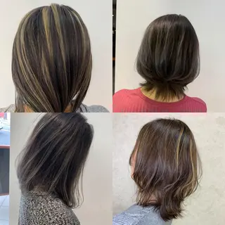 ミディアム カラー ヘアアレンジ メンズ 竹井 寛喜のヘアスタイル