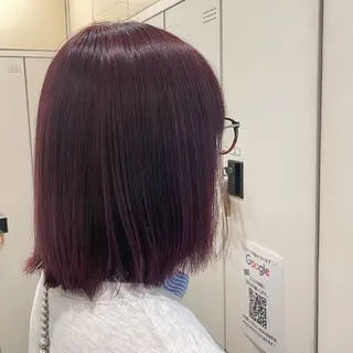 セミロング カラー 💎久米川 東村山 BASSAサトウ💎のヘアスタイル