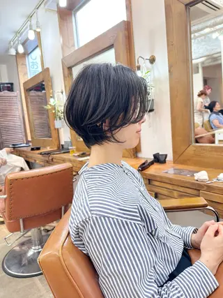 ショート カラー newline銀座所属・銀座ショート/ 大人ショート/金子涼のヘアスタイル
