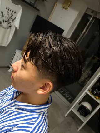 ショート パーマ メンズ INTRO SHIBUYA by Fi-Ne所属・💈メンズフェード 特化DAIYA💈のヘアスタイル