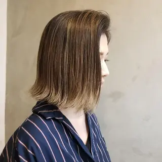 ミディアム Le Lien カジのヘアスタイル