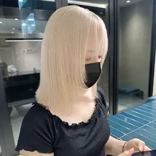 ショート カラー SALOWIN三軒茶屋店所属・💎履歴修正の神様/ ペールカラー💎のヘアスタイル