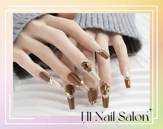 ロング H1 ネイル サロンのネイルデザイン
