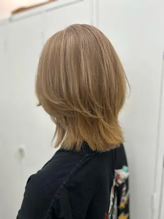 ミディアム ❄️透明感ブリーチ ❄️TOWA市川のヘアスタイル
