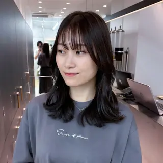 ミディアム 髪質改善/縮毛矯正/ 韓国ヘア/矢野のヘアスタイル