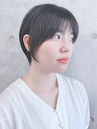 ショート 小顔ボブ/お悩み解決 /ボブパーマ/とういのヘアスタイル