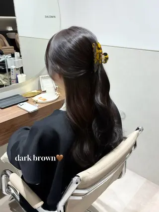 ロング カラー SALOWIN京都河原町suite店所属・うる艶カラー／ 髪質改善／arisaのヘアスタイル