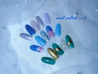 ミディアム nail salon +A所属・Nail Salon +Aのネイルデザイン