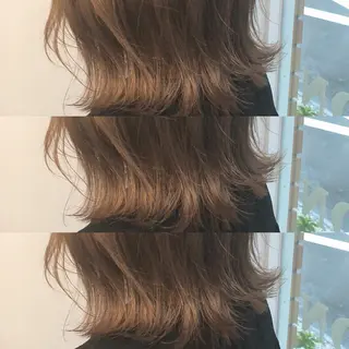 ミディアム ＨＩ ROのヘアスタイル