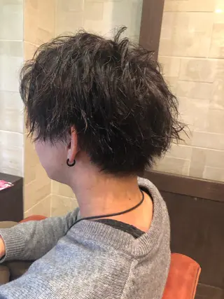 カラー パーマ メンズ 💈大人の渋髪💈 店長　大橋侑弥のヘアスタイル