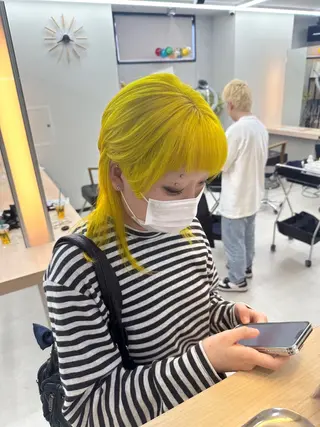 ミディアム カラー 𝐑𝐲𝐮𝐤𝐢 【店長】ALEAPのヘアスタイル