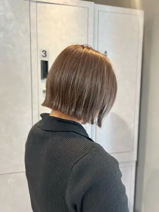 ショート カラー 神戸ボブ✂️ ioe三宮/田 伸佳のヘアスタイル