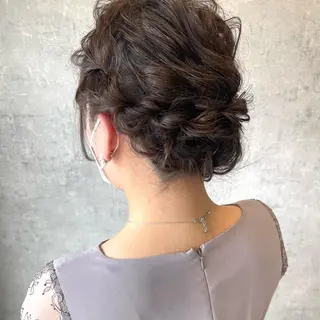 セミロング ヘアアレンジ merci.所属・🌻あいり merci.🌻のヘアスタイル