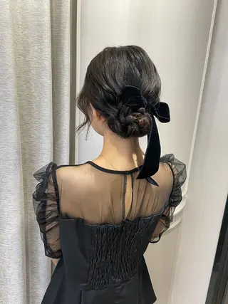 ミディアム ヘアアレンジ HARUKA韓国ヘア /Luana梅田のヘアスタイル