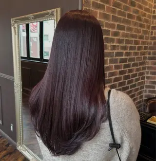 セミロング カラー ヘアアレンジ 梅木 李奈のヘアスタイル