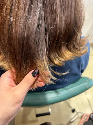 セミロング カラー 🩷愛咲🩷レイヤー /透明感カラーのヘアスタイル