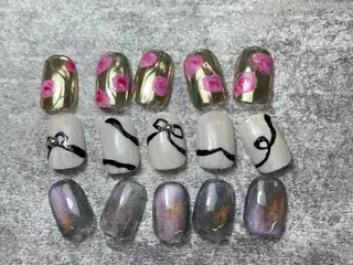 ネイル akari✨ 韓国風、メンズネイルのネイルデザイン