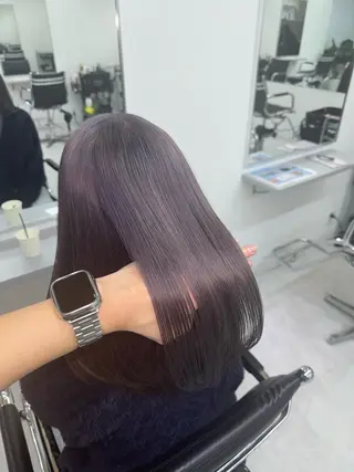セミロング カラー 艶髪✨/心斎橋美容室 /藤田勇也のヘアスタイル