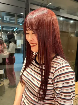 ショート カラー ボブ/レイヤー/ニュ アンスパーマ/小夏のヘアスタイル