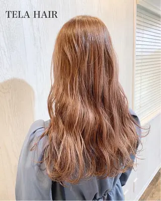セミロング カラー ヘアアレンジ HUENEST アカデミーサロンのヘアスタイル