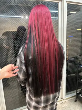 ロング カラー lani hair salon所属・SHOTO ハイトー ン/デザインカラーのヘアスタイル