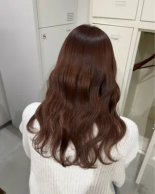 ロング カラー 原口 桃歌のヘアスタイル