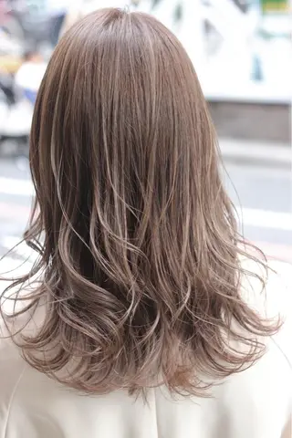 セミロング カラー ヘアアレンジ Recess hair所属・川内 政人のヘアスタイル