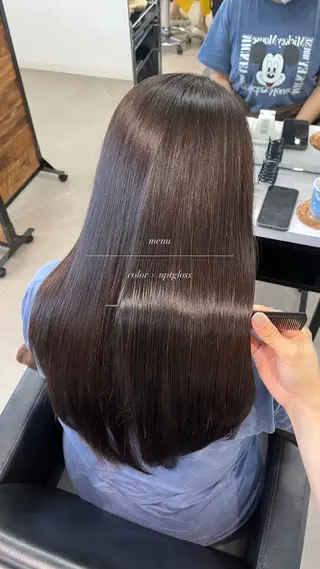 ロング カラー 髪質改善美容室　Lino 香芝五位堂店所属・RUNA/髪質改善/ カラー/奈良県/香芝のヘアスタイル