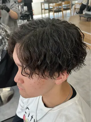 ショート パーマ メンズ 新潟メンズパーマ 新潟駅/小田拓実のヘアスタイル