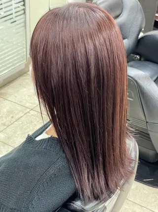 セミロング カラー SOYON西大寺店所属・ダブルカラー/ 髪質改善💎安藤のヘアスタイル