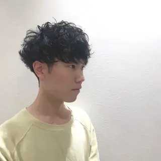 ショート パーマ メンズ Vir by browのヘアスタイル