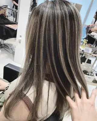 ロング カラー ヘアアレンジ 髪質改善land千葉所属・阿部 圭悟のヘアスタイル