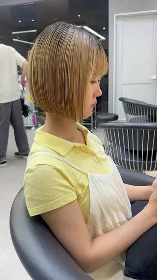 ショート カラー 池袋/似合わせ/縮毛 髪質改善【ugen】のヘアスタイル