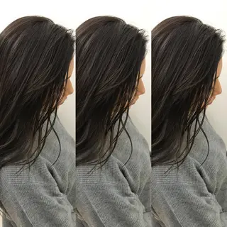 ロング カラー ブリーチカラー/ 岩破瑞希のヘアスタイル