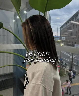 セミロング OLUOLU所属・桝田 友美のヘアスタイル