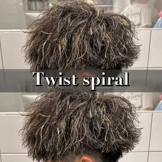 ショート カラー パーマ メンズ 🖤Ayumi🖤 メンズ特化❤️‍🔥のヘアスタイル