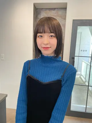ミディアム 原 菜帆のヘアスタイル