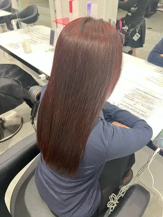 カラー 暖色系カラー/ レイヤーカットのヘアスタイル