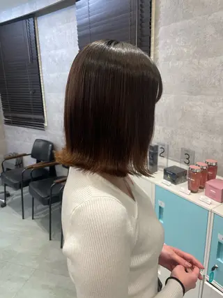 ミディアム ♡似合わせハイトーン ♡maiのヘアスタイル