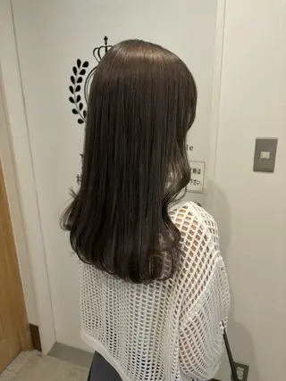 セミロング カラー miku୨୧˖* 透明感モテカラーのヘアスタイル
