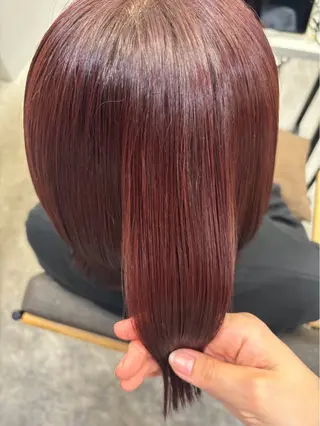 ショート 絶対綺麗な暖色カラー 🎯あります✨増渕✨のヘアスタイル