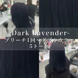 ロング カラー ヘアアレンジ 🫧透明感ラベンダー 似合わせ🫧あい🫧のヘアスタイル