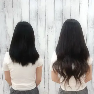 ロング カラー ヘアアレンジ エクステ専門店 Vのヘアスタイル