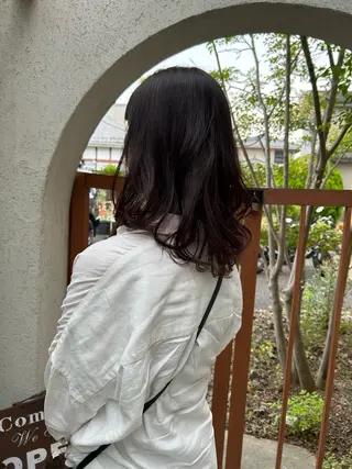 セミロング カラー 中山 海舟のヘアスタイル