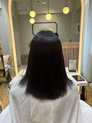 ミディアム カラー🥀/縮毛矯正 ✨️✨️🐼シン🐾のヘアスタイル