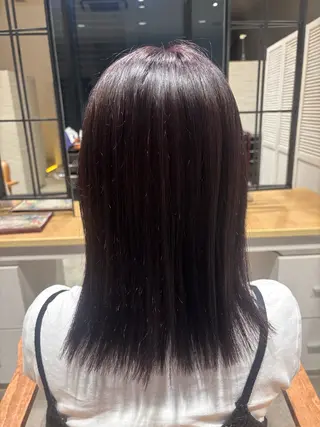 ミディアム カラー 山口 瑞穂のヘアスタイル